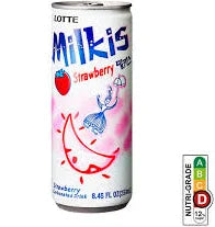 Lotte Milkis Carbonated Drink Strawberry