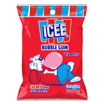 Icee Center Filled Cherry Bubble Gum Peg Bag