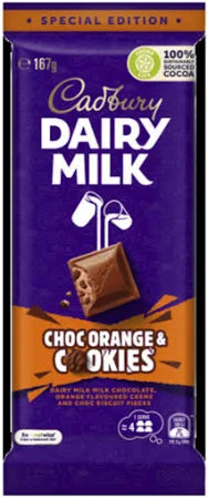 Cadbury Dairy Milk ChocOrange & Cookies  -Australia